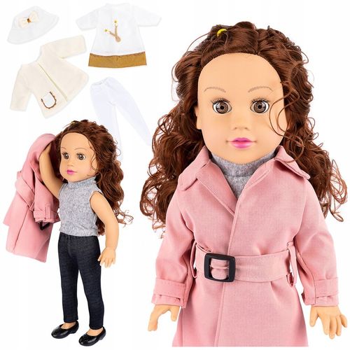 LALKA BOBAS INTERAKTYWNA ŚPIEWA I MÓWI PO POLSKU ANGIELSKU KINDERPLAY 47cm na Arena.pl