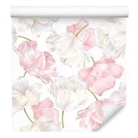 Tapeta do salonu wiosenne tulipany kwiaty rośliny