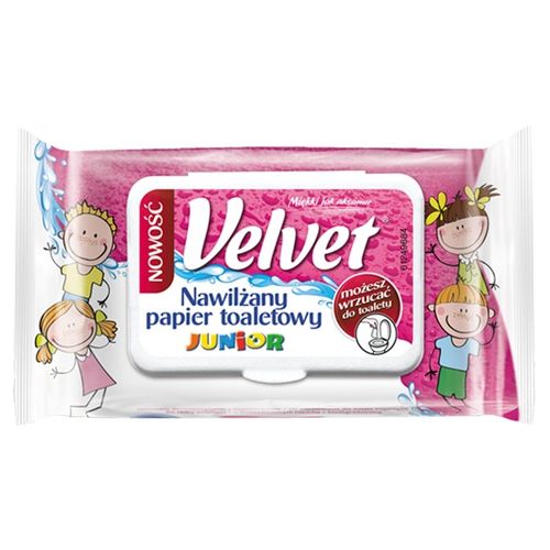 Velvet Junior Nawilżany papier toaletowy 42 szt na Arena.pl