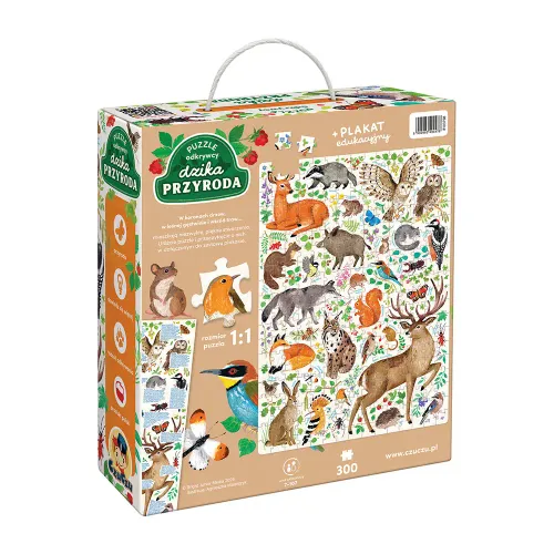 Puzzle CzuCzu 300 elementów. Puzzle odkrywcy. Dzika przyroda na Arena.pl
