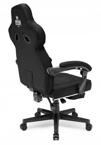 Fotel gamingowy biurowy krzesło gracza Emperor czarnyTkanina na Arena.pl