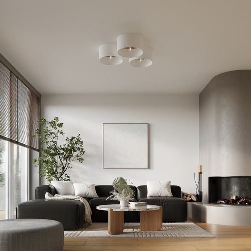 Plafon TELESTO biały/jasny brąz na Arena.pl