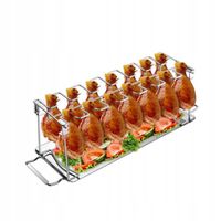 STOJAK NA KURCZAKA MIĘSO ŻEBEREK GRILLA Grill BBQ Pieczenia RUSZT