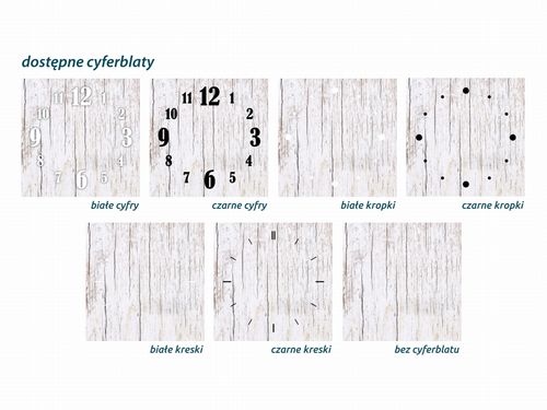 ZEGAR SZKLANY OKRĄGŁY - Białe deski na Arena.pl