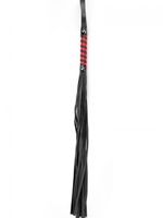 Bicz, pejcz Black red long stripe flogger