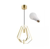 LED LAMPA WISZĄCA AURORA E27 35CM ZŁOTA