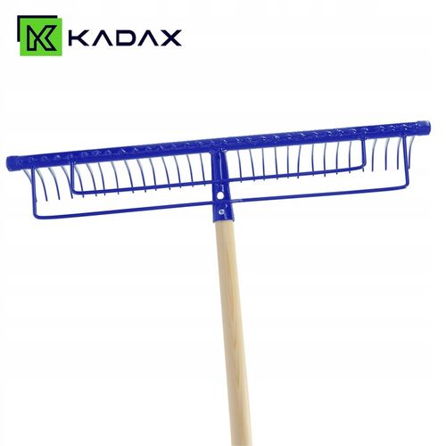 GRABIE METALOWE DO LIŚCI TRAWY OGRODOWE 165cm WZMOCNIONE 32 ZĘBNE TRZONEK na Arena.pl