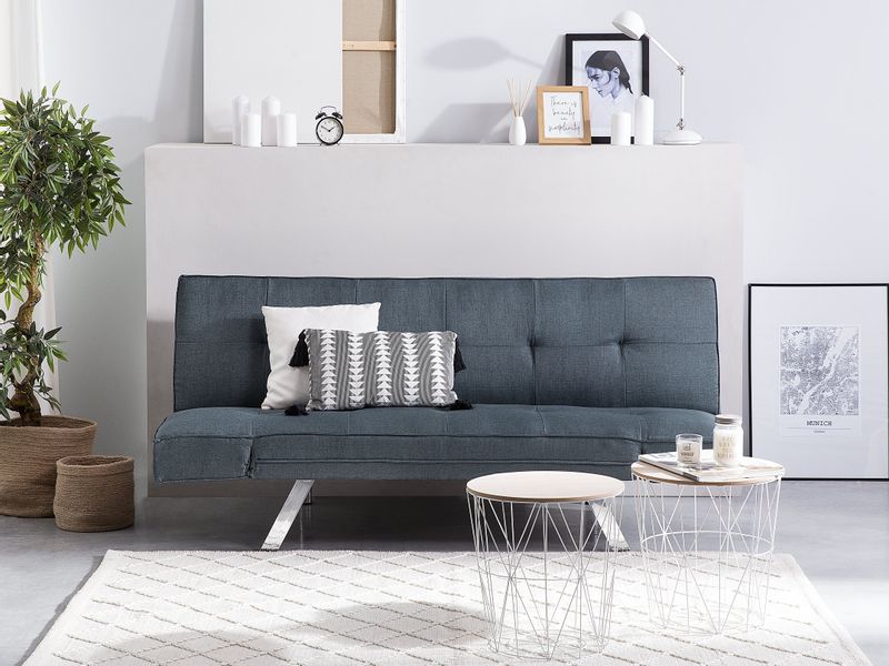 Sofa rozkładana granatowa BRISTOL zdjęcie 4