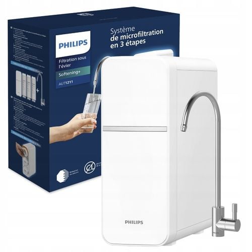 Przepływowy filtr do wody PHILIPS, filtr zmiękczający wodę, pod zlew + na Arena.pl