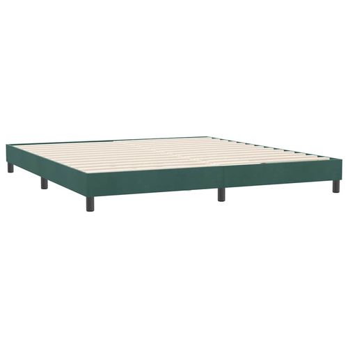Łóżko typu Box Spring bez materaca Ciemnozielone 180x220 cm na Arena.pl