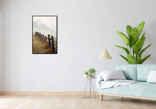 Plakat 53x81cm Spowity Mgłą na Arena.pl