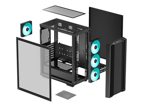 Deepcool Case CC560 V2 Black Mid-Tower Power supply included No na Arena.pl