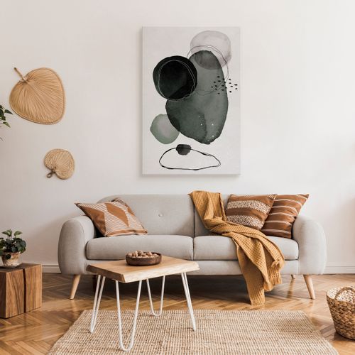 Obraz Na Płótnie Akwarele Abstrakcja Styl Boho Minimalizm 80cm x 120cm na Arena.pl