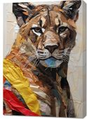 Obraz 70x100cm Papierowy Tygrys