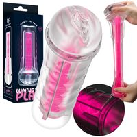 Świecąca W Nocy Żelowa Pochwa Latarka, Masturbator Męski Wagina