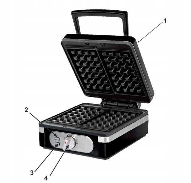 GOFROWNICA 2000W XXL 2 CHRUPIĄCE PUSZYSTE GOFRY XXL DUŻA SOLIDNIE WYKONANA zdjęcie 10