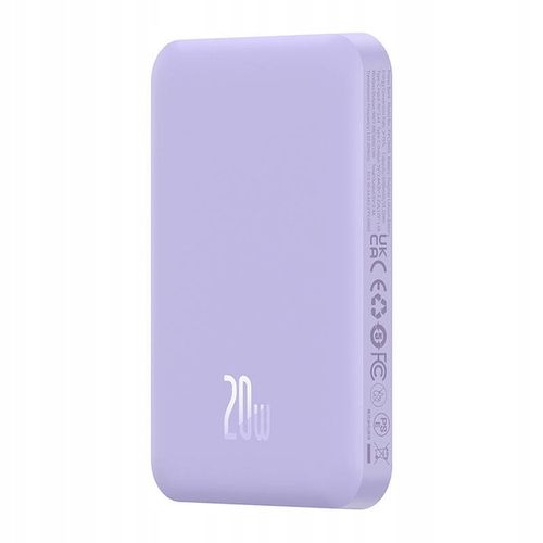 Magnetyczny mini powerbank Baseus 5000mAh 20W (fioletowy) na Arena.pl