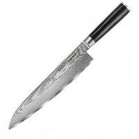NÓŻ SZEFA KUCHNI ZE STALI DAMASCEŃSKIEJ DUŻY NÓŻ KUCHENNY SAMURA DAMASCUS