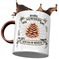 Kubek Bordowy Dla Mamy Matki Na Dzień Mamy Z Nadrukiem Ze Zdjęciem