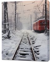 Obraz 70x90cm Podróż po Torach