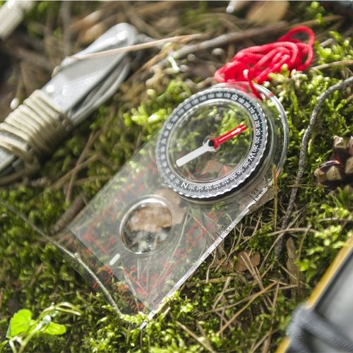 KOMPAS MAPOWY BUSOLA PRZEŹROCZYSTY FOSFORYZUJĄCY HELIKON KOMPAS SCOUT MK2 na Arena.pl