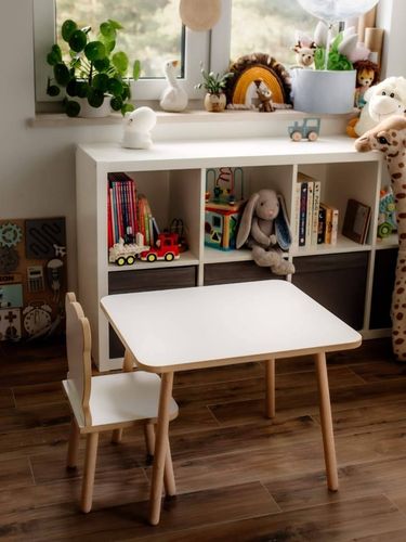 Stolik dla dzieci prostokąt biały na Arena.pl