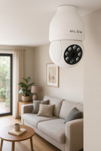 KAMERA WIFI WEWNĘTRZNA OBROTOWA ŻARÓWKA GWINT E27 IP 3MP TUYA na Arena.pl