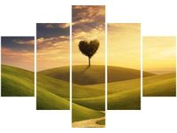 70 100CM OBRAZ 5 ELEM BAJKOWA KRAINA DRUK PŁÓTNO