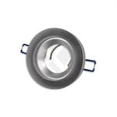 Oprawa halogenowa szklana okrągła czarna Mira.