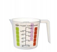 Dzbanek plastikowy z miarką i uchwytem Sam 500 ml do odmierzania z podziałką miarka kuchenna