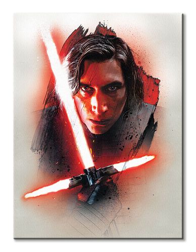 Gwiezdne Wojny Star Wars: The Last Jedi (Kylo Ren Brushstroke) - obraz na płótnie 60x80 cm na Arena.pl