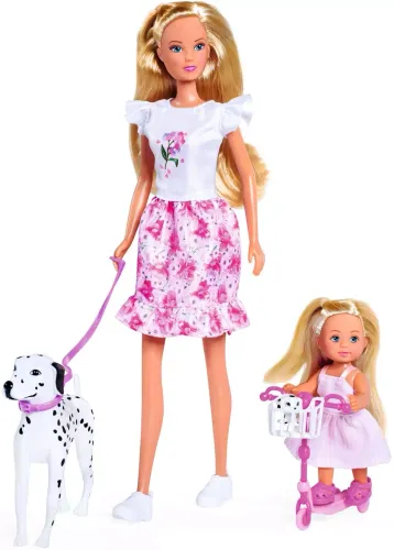 Lalka 29cm Steffi Akc Na Spacerze z Psem Wb na Arena.pl