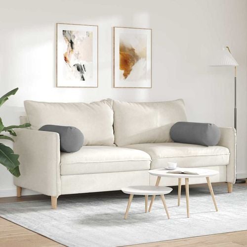 Poduszki Wałkowe 2 pcs Ciemnoszary Ø 25 x 70 cm na Arena.pl