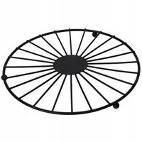 PODSTAWKA METALOWA NA STÓŁ POD NACZYNIA CZARNA