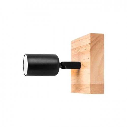 KINKIET EOS LED 50W STAL DREWNO CZARNY RAL9005 IP20 na Arena.pl