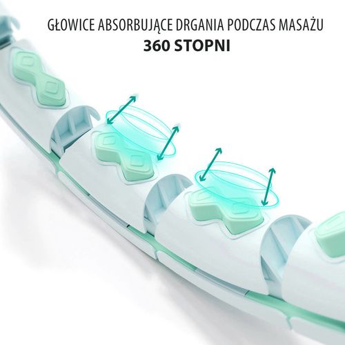 Hula-Hop z wypustkami, obciążnikiem i licznikiem HHW06 HMS zielony na Arena.pl