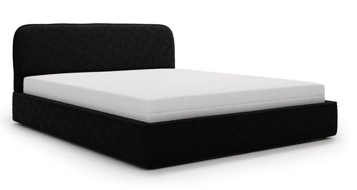 Łóżko tapicerowane Nello 140x200 Czarne na Arena.pl