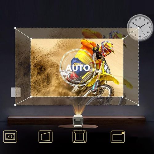 Mini Projektor Przenośny Android WiFi Rzutnik FULL HD 4K Telefon Bluetooth na Arena.pl