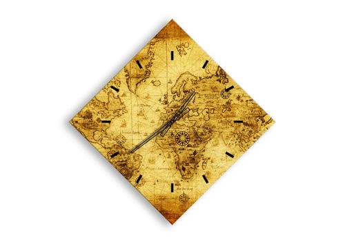 Zegar Ścienny - Mapa Świata - 60X60 Cm - C3Ad60X60-0127 na Arena.pl