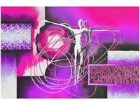 60X40CM TAŃCZĄCE POSTACIE FIOLECIE OBRAZ