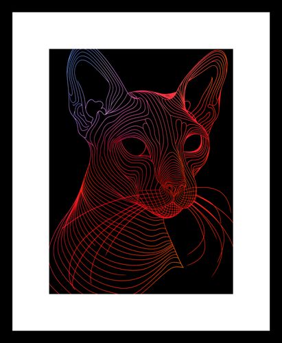 Plakat 15x20cm Cyfrowa Kocica na Arena.pl