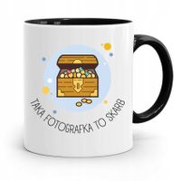 Kubek Czarny Dla Fotografa To Skarb Prezent Z Nadrukiem Ze Zdjęciem