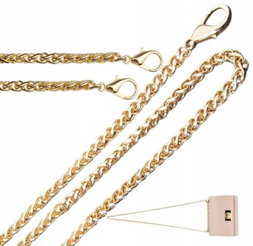 Pasek Złoty Do Torby Torebki Łańcuch Długi Metal na Arena.pl