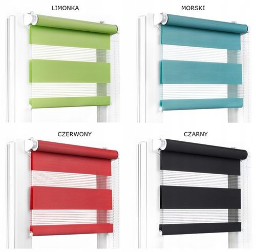 ROLETA DZIEŃ NOC 68x150 CM NAPINACZ RÓŻNE KOLORY na Arena.pl