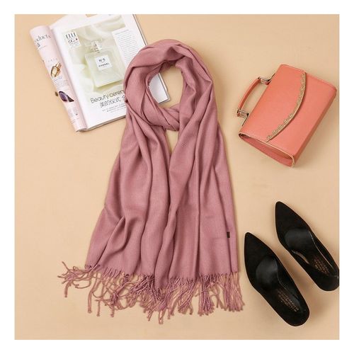 Szal Z Frędzlami, Chusta Ciemny Róż Sza40Cr na Arena.pl