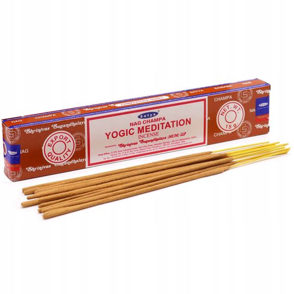 INDYJSKIE KADZIDEŁKA SATYA MEDYTACJA JOGICZNA YOGIC MEDITATION 15 G zdjęcie 1