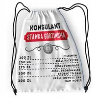 Plecak Sportowy Szkolny Dla Konsultanta Worek Z Nadrukiem Ze Zdjęciem