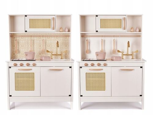 Kuchnia dla dzieci drewniana MDF retro z akcesoriami BOHO 100cm na Arena.pl