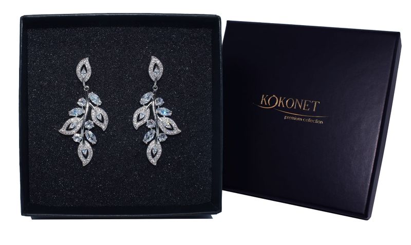 Kolczyki ślubne ELIZE silver zdjęcie 1