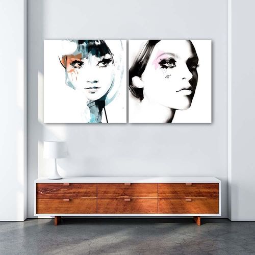 Plakat, Twarz kobiety 80x80 na Arena.pl